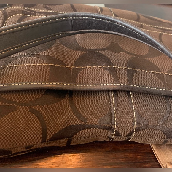 Coach Brown Signature C Ergo Flap Over Shoulder Bag - Picture 8 of 9